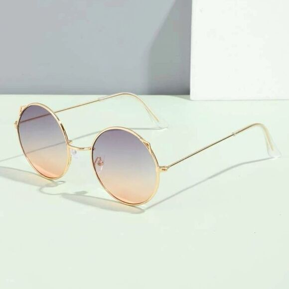 Round Retro Fashion Sunglasses - Picture 2 of 4